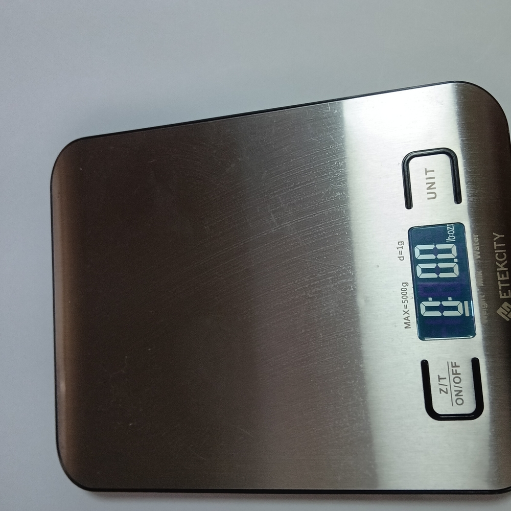 Etekcity Stainless Steel Digital Kitchen Scale - Brushed Silver